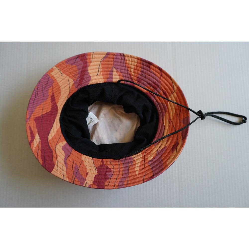 REI Co-Op Sahara Bucket Hat All-Over Print (AOP) Topo Topographic Map Print S/M - Picture 3 of 4